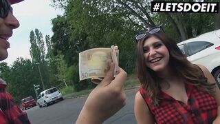 Busty German Babe Pays Pussy For Interracial Car Pounding