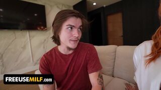 Cheating on a friend of cheating milf fucks the son of best friend - freeuse milf