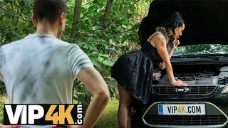 Texas Patti is wildly enjoying a huge dick in the woods