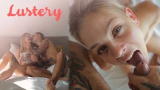 Blonde amateur beauty seductive blowjob in pov
