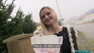 Suburban teen slut trades pussy for quick cash pounding
