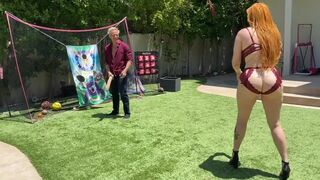 Redhead Mom Big Ass Milks Stepsons Huge Cock