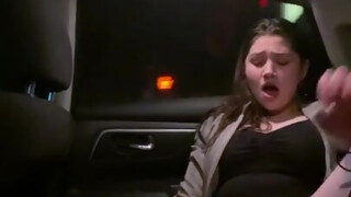 Alyx Star masturbating in the uber car