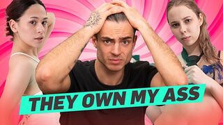 Two Russian nymphomans go crazy licking their dick