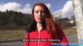 PublicAgent - sexy red girl in the park