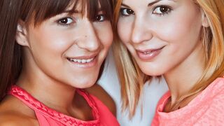 Wild lesbian party of Hungarian girlfriends with Candy Sweet and Cindy Loarn
