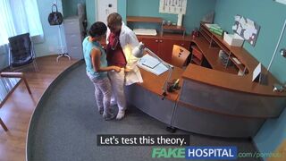 Patient hears a doctor fuck a nurse and he fucks a nurse
