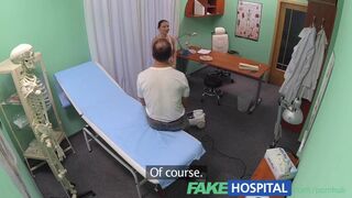 A hot black-haired cleaning lady can't resist a doctor in uniform