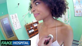 Brazilian Black Babe Endures Intense Fake Hospital Exam