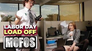Ava Hardy the blonde seducer of the geek perv Robby Appes' head in her pussy on public holiday day