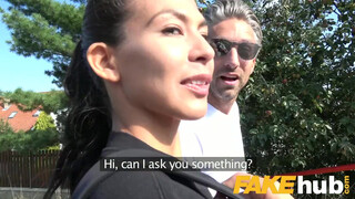 Public Agent Stranger Begs Fuck Hot Girlfriend
