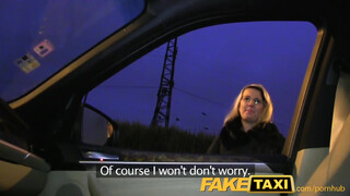 Stranded Hottie Begs for Taxi Driver's Thick Cock