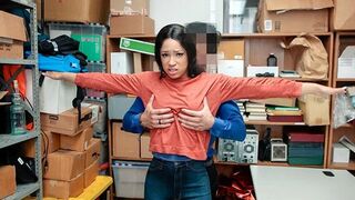 Thief girl gets undressed and fucked hard