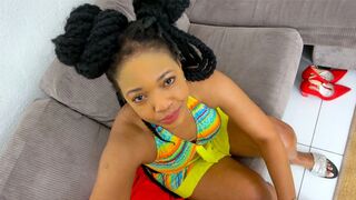Ebony Babe Sucks Cock in Steamy Fake Casting