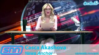 Casca Akashova Busty Newscaster Milf Oils Tits Live