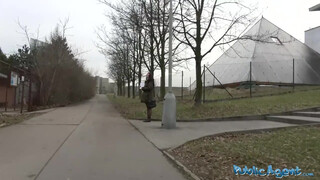 Czech beauty alley pounded by stranger in public thrill
