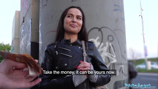 Public Agent Stretches Russian Babe Tight Hole
