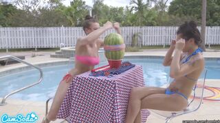 Big-ass teen bombs could blow up the melon with the dickheads