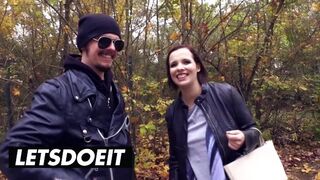Busty Brunette German Wagon Fuck Selfie Sizzle