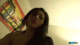Before you fuck her, she's got a big-breasted brown chick in her face who's gonna get her pussy cut