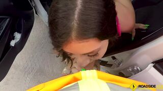 Natalie Brooks Tight Snatch Banged on Public Road