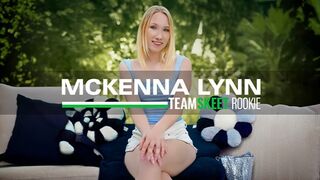 Blonde newbie slut embarks on epic cock riding odyssey