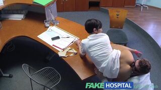 ExPornstar Bites Doctors Throbbing Cock with Nipple Fury