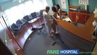 Anna Rose at the hospital seduces the nurse and enjoys her tongue-licked pussy