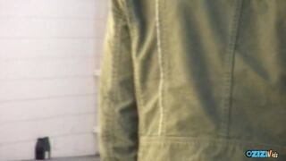Little bitch fucking a stranger in a public toilet