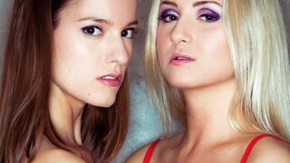Hot lesbian sucking of Cayla Lions and Silvie Luca