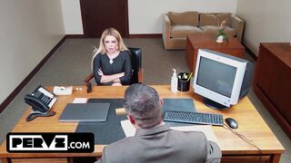 Slutty MILF Fucks Principal To Save Stepdaughter