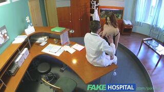 Busty Newbie Sucks Fucks Clinic Job Desperate