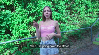 Tall Slim Hottie Public Pickup Wild Fuck Session