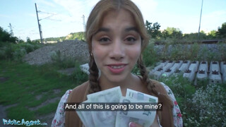 Public Agent - Marina Gold has sex for money