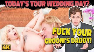 White blonde girl ready for sex with her husband's dad