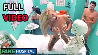 Blonde Bombshell Gulps Doctors Thick Load Fake Clinic