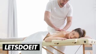 Rebecca Volpetti's Slick Oil Massage Ends in Deep Thrusts