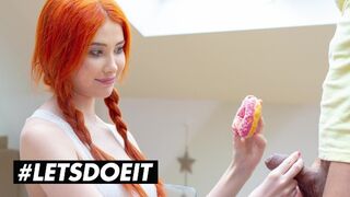 Big Tits Redhead Gisha Forza Devours Cock Donut Hole Slam