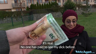 Public Agent Tricks Afghan Hottie Outdoor Fuck