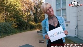 Skinny German Blonde Breakfast Date Surprise Pounding