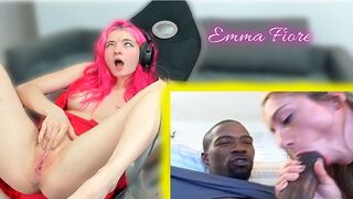 Tiptokos Emma Fiore was shocked by the hot black-white porn