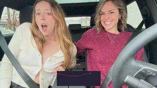 Nadia Foxx and Serenity Cox car lesbian fuck lazy dicks