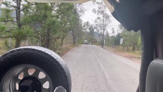 Adrenalinstroke after wild lesbian fuck outdoors