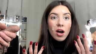 Fiatal ribanc és utcai sperma sétál szőrös prémes kabátban