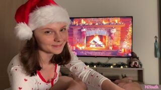 Soft New Year's blowjob and wild sex - Happy New Year to everyone!