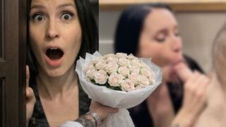 On February 14th, a fan gave me a flower bouquet, I had to suck it to leave me alone!