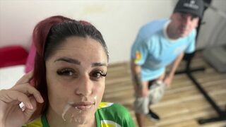 Wild sex of students in the classroom