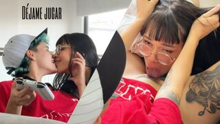 You know I come fast! Language, saliva and orgasms during video games